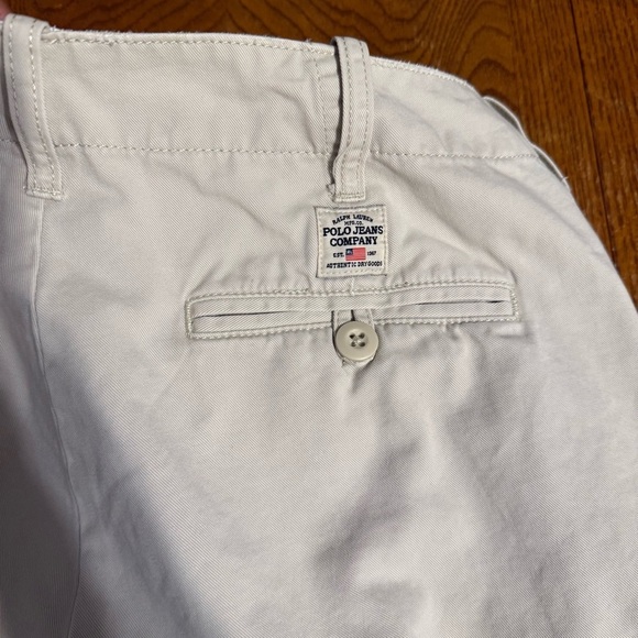 Ralph Lauren Polo Jeans Co RLG7 Chino Flat Front Pants in Tan Sz 32x30 Casual - Picture 12 of 15